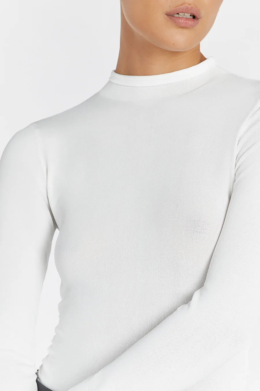 NIX OFF WHITE LONG SLEEVE TOP