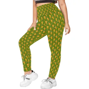 Orange Bird Women's Plus Size Athletic Leggings