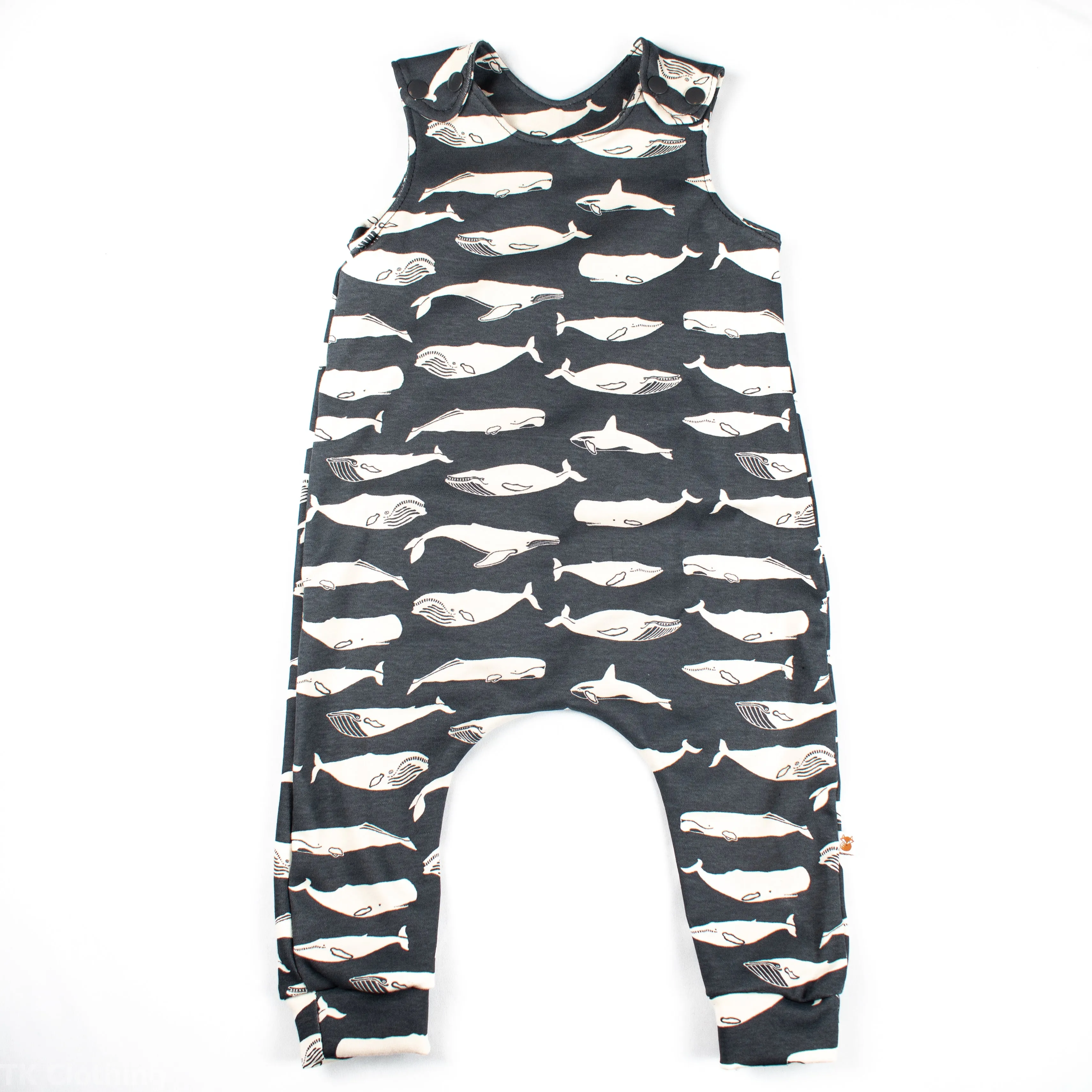 Organic Cotton Dungarees (0-3T)