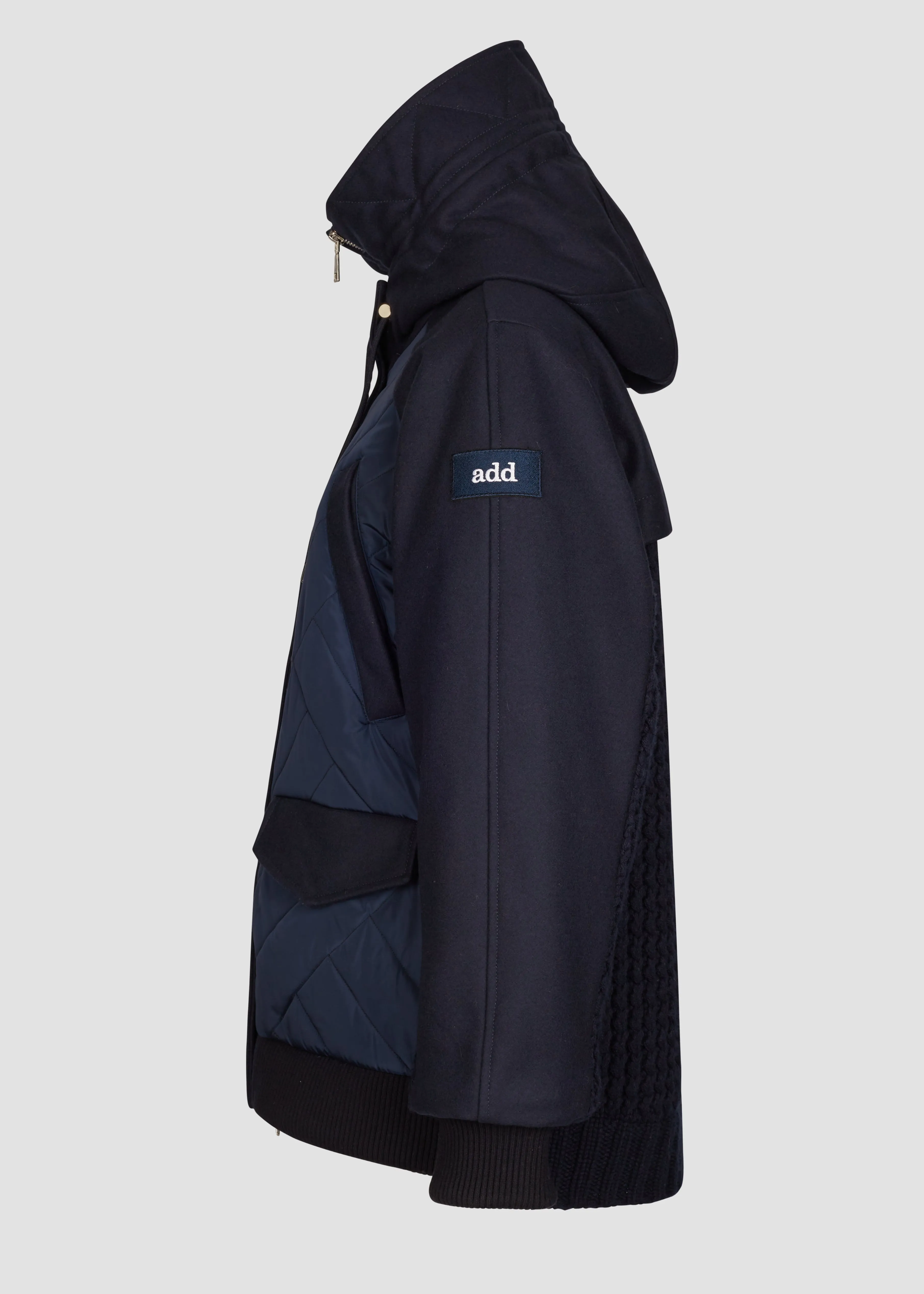 PARKA IN NYLON BRIGHT   COMPACT WOOL