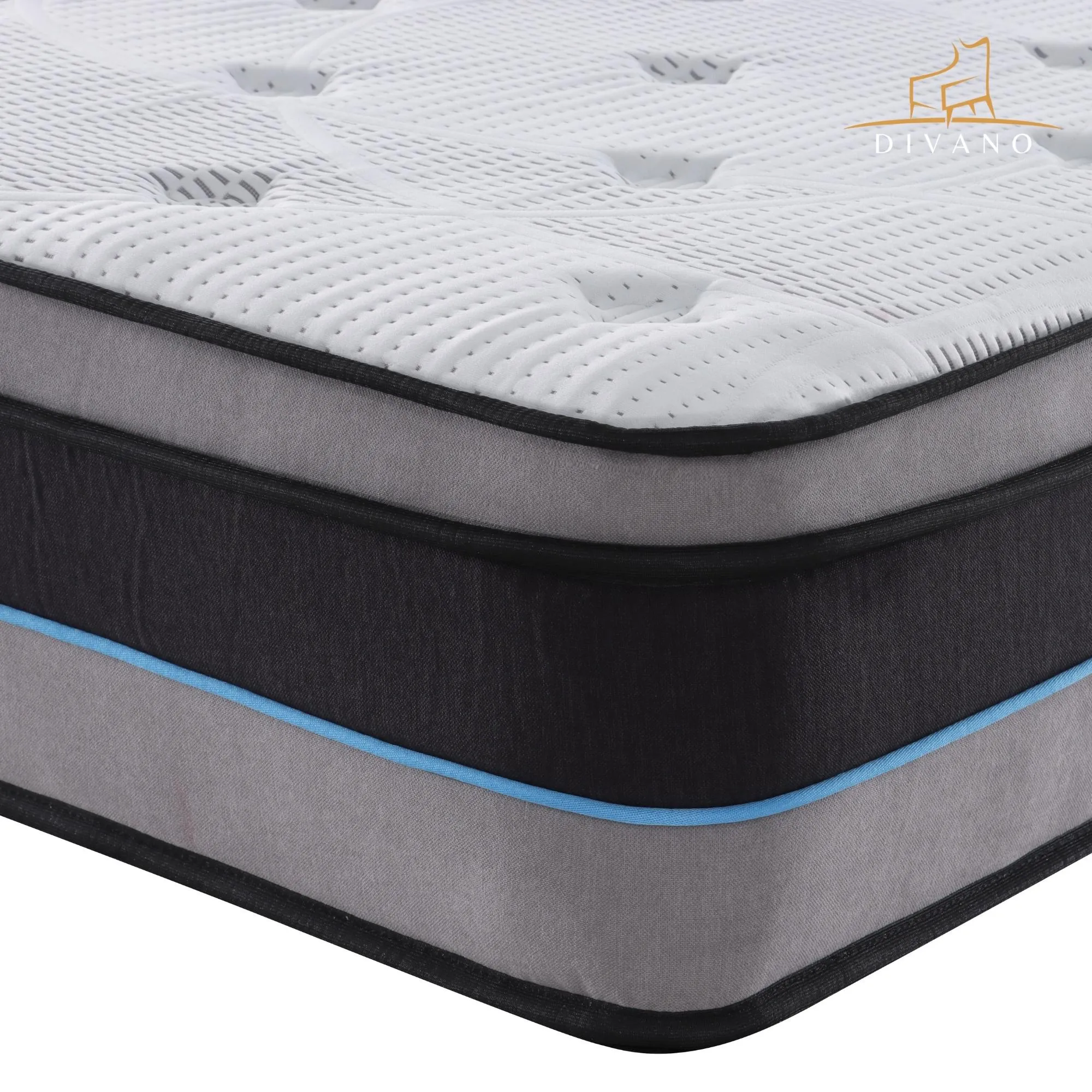 Plush Queen Mattress with Pocket Springs & Foam 28cm