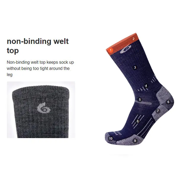 Point6 Hiking Expedition Extra Heavy Mid-Calf Merino Sock