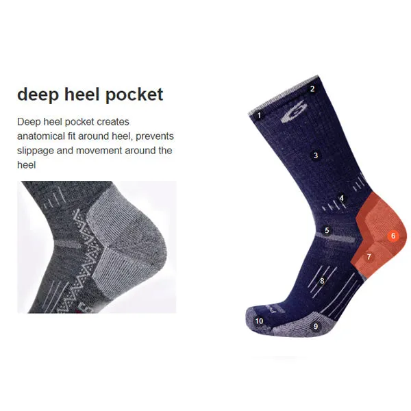 Point6 Hiking Expedition Extra Heavy Mid-Calf Merino Sock