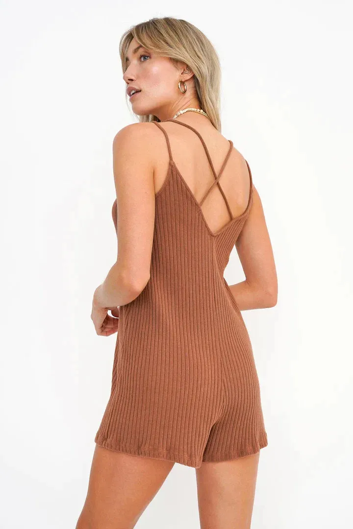 Project Social T Desert Terra Best Coast Rib Romper