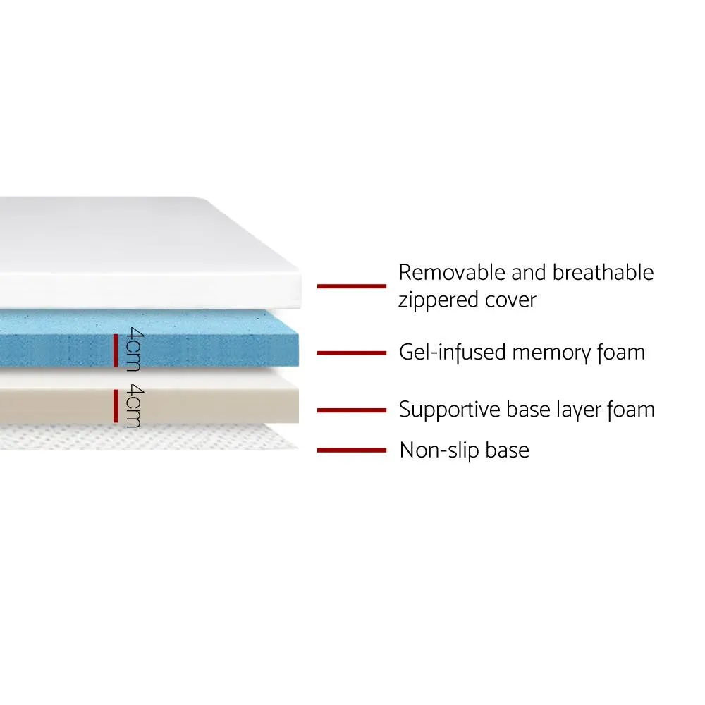 Queen Size Dual Layer Cool Gel Memory Foam