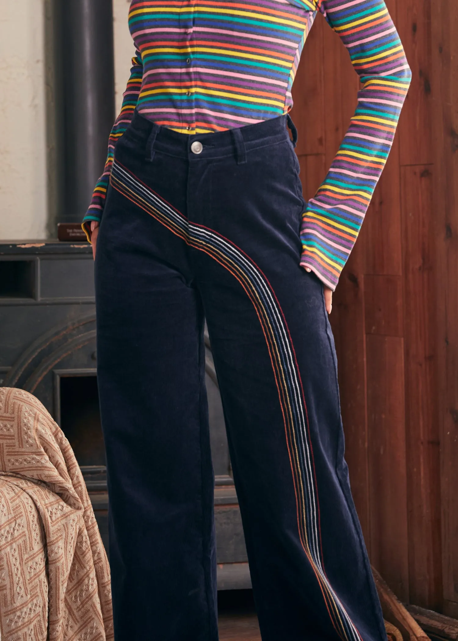 Rainbow With Me Corduroy Pants