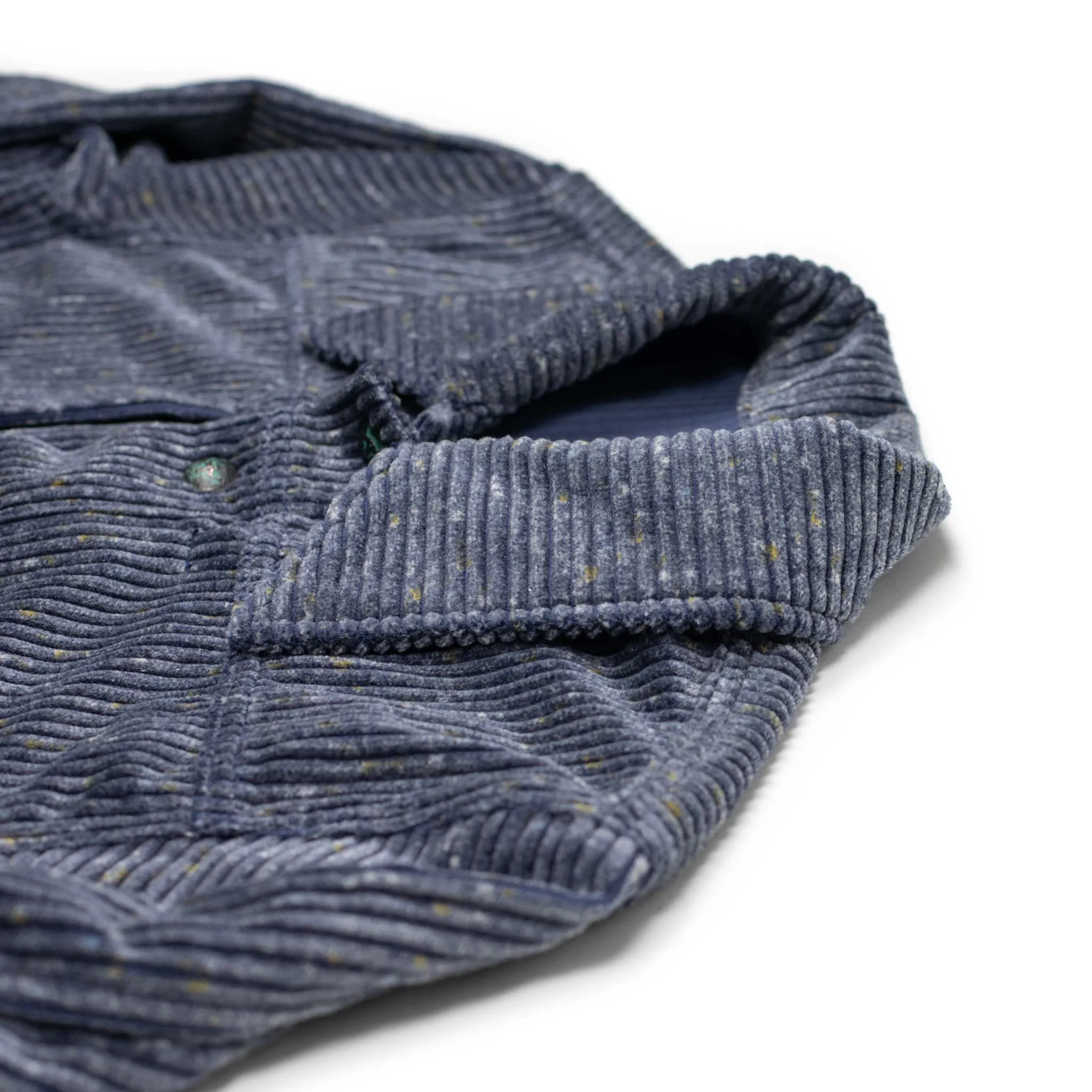 Ranch jacket in Marine Blue Italian donegal cotton corduroy