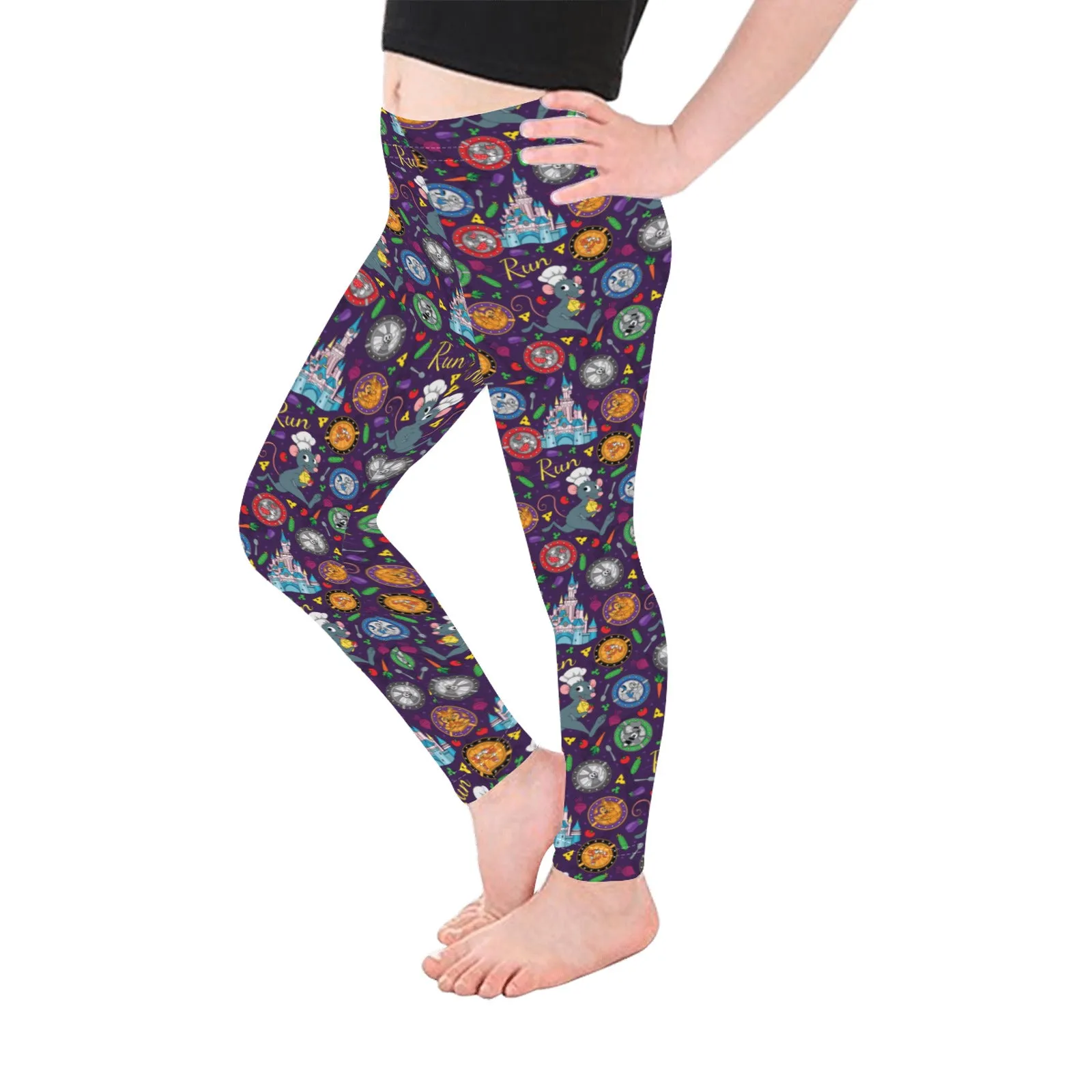 Ratatouille Wine And Dine Race Kid's Leggings