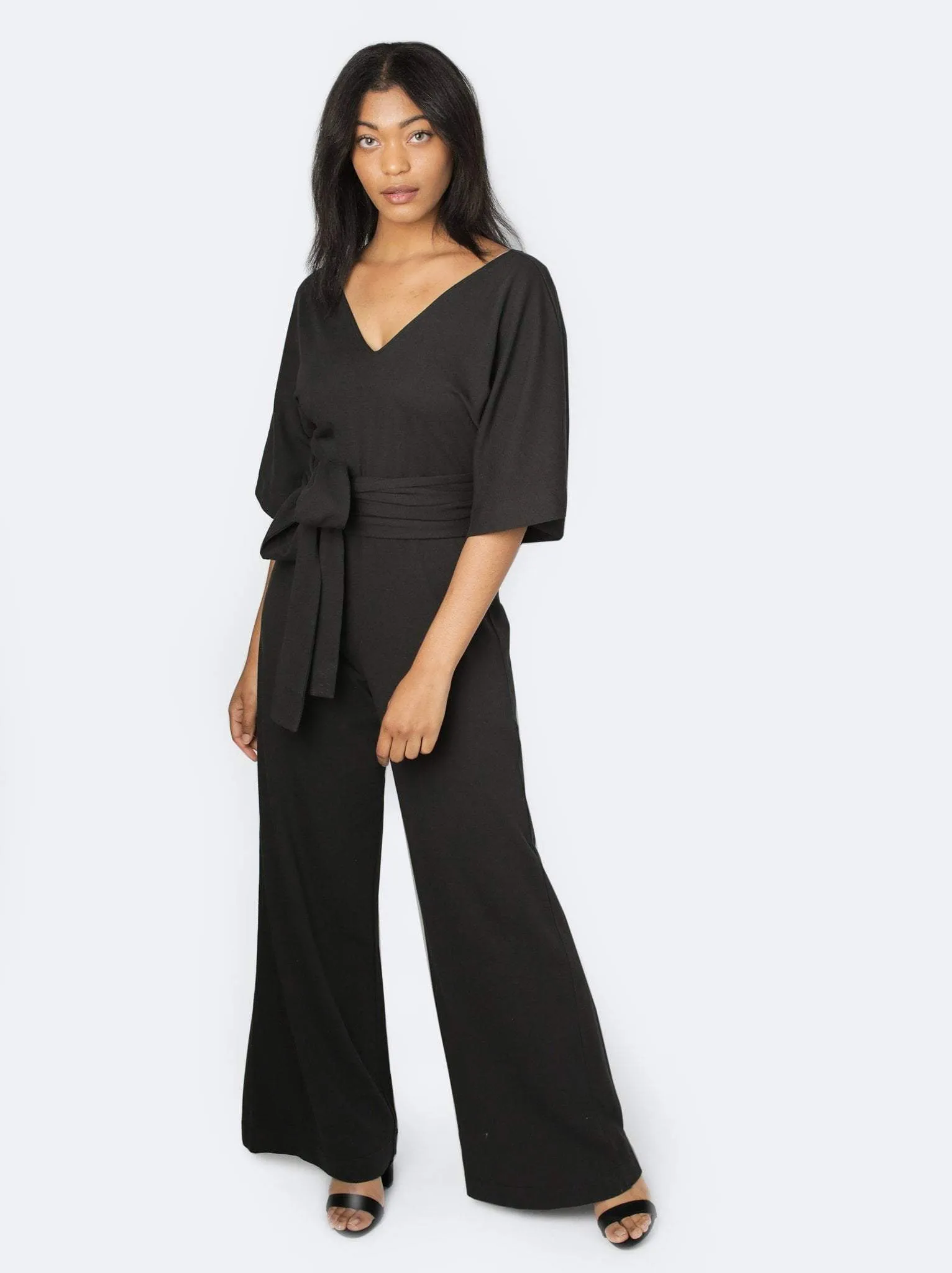 Rosario Flutter Sleeve Jumpsuit