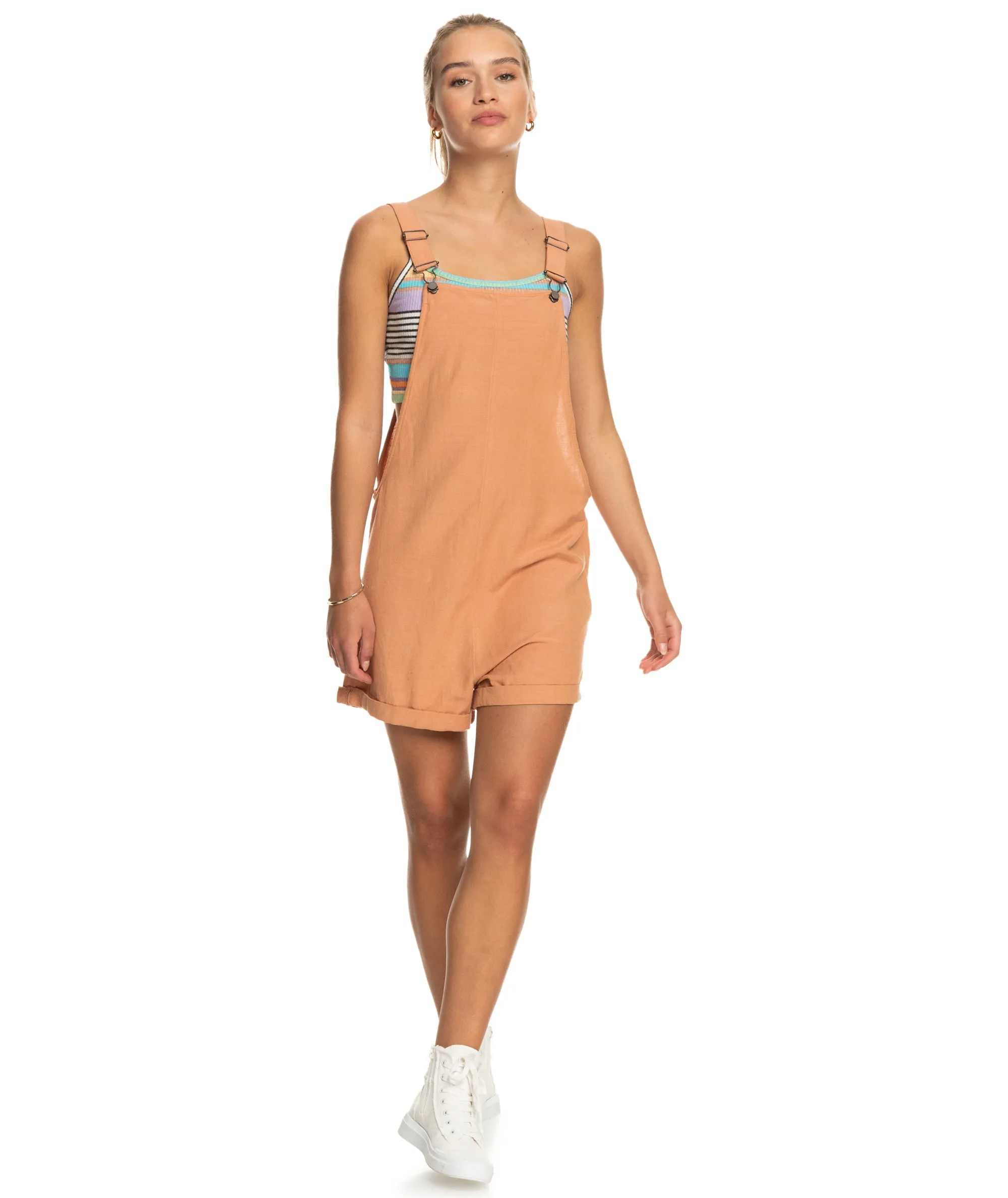 Roxy Silver Sky Again Romper-Cork