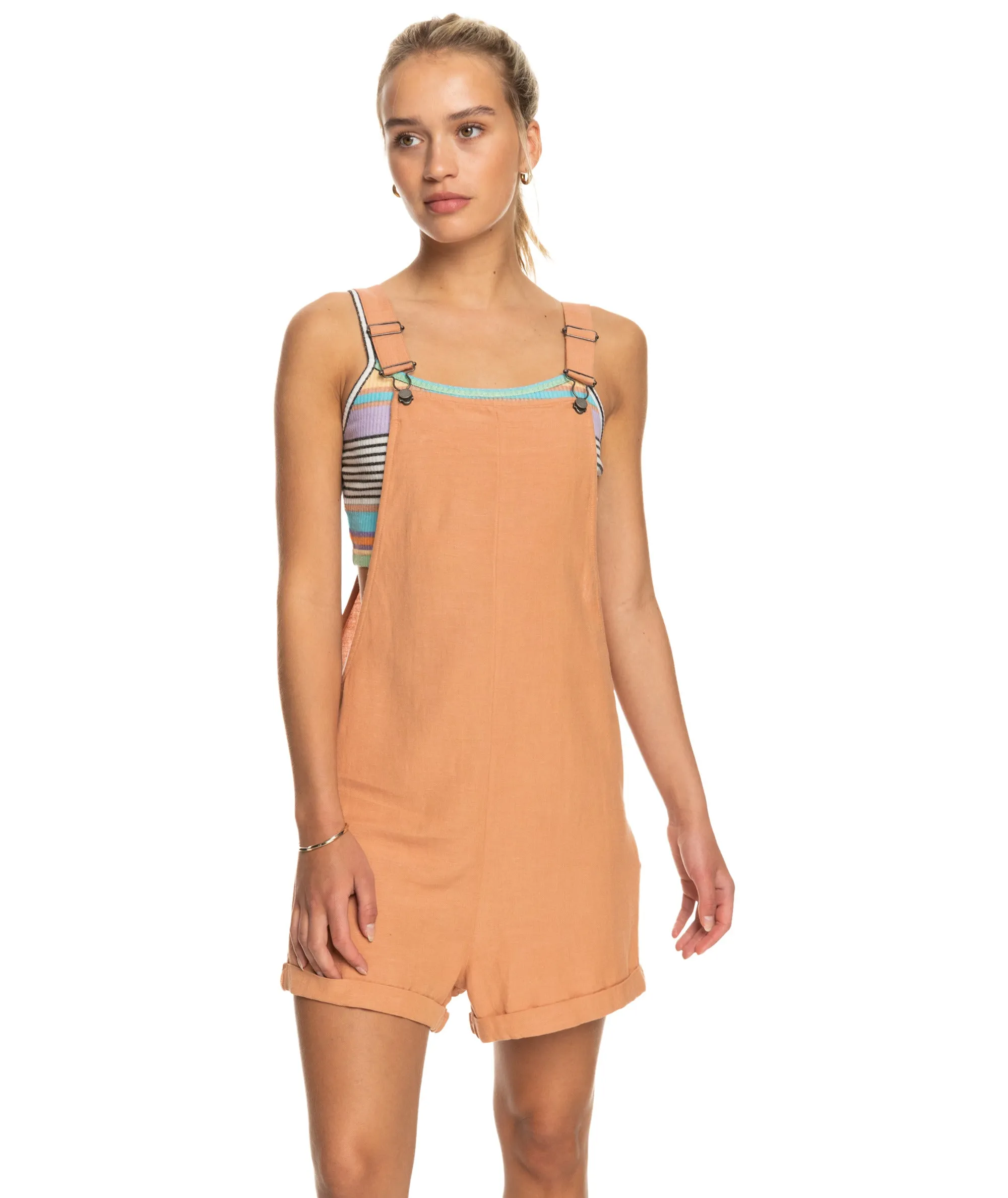 Roxy Silver Sky Again Romper-Cork