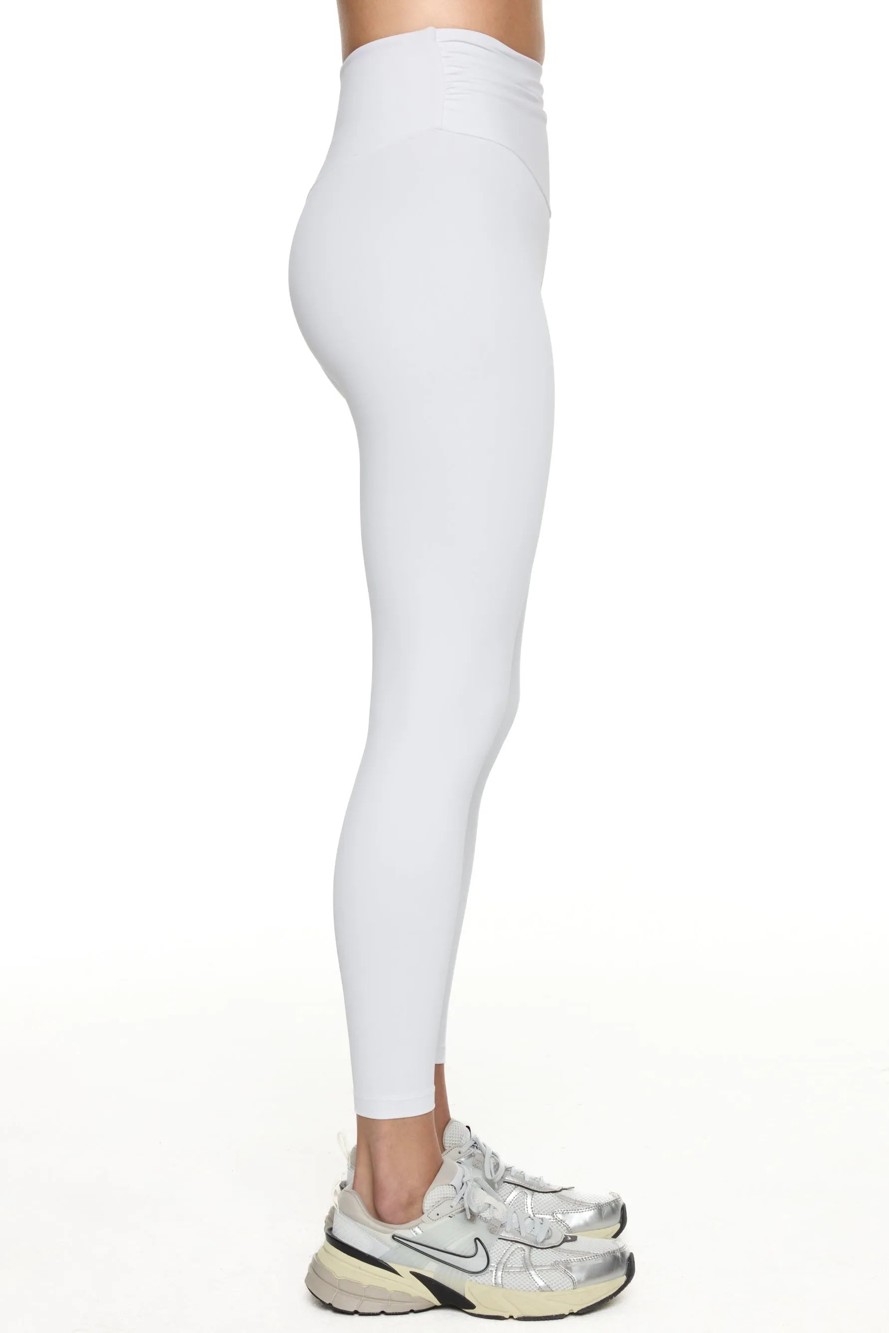 Ruched Leggings - White