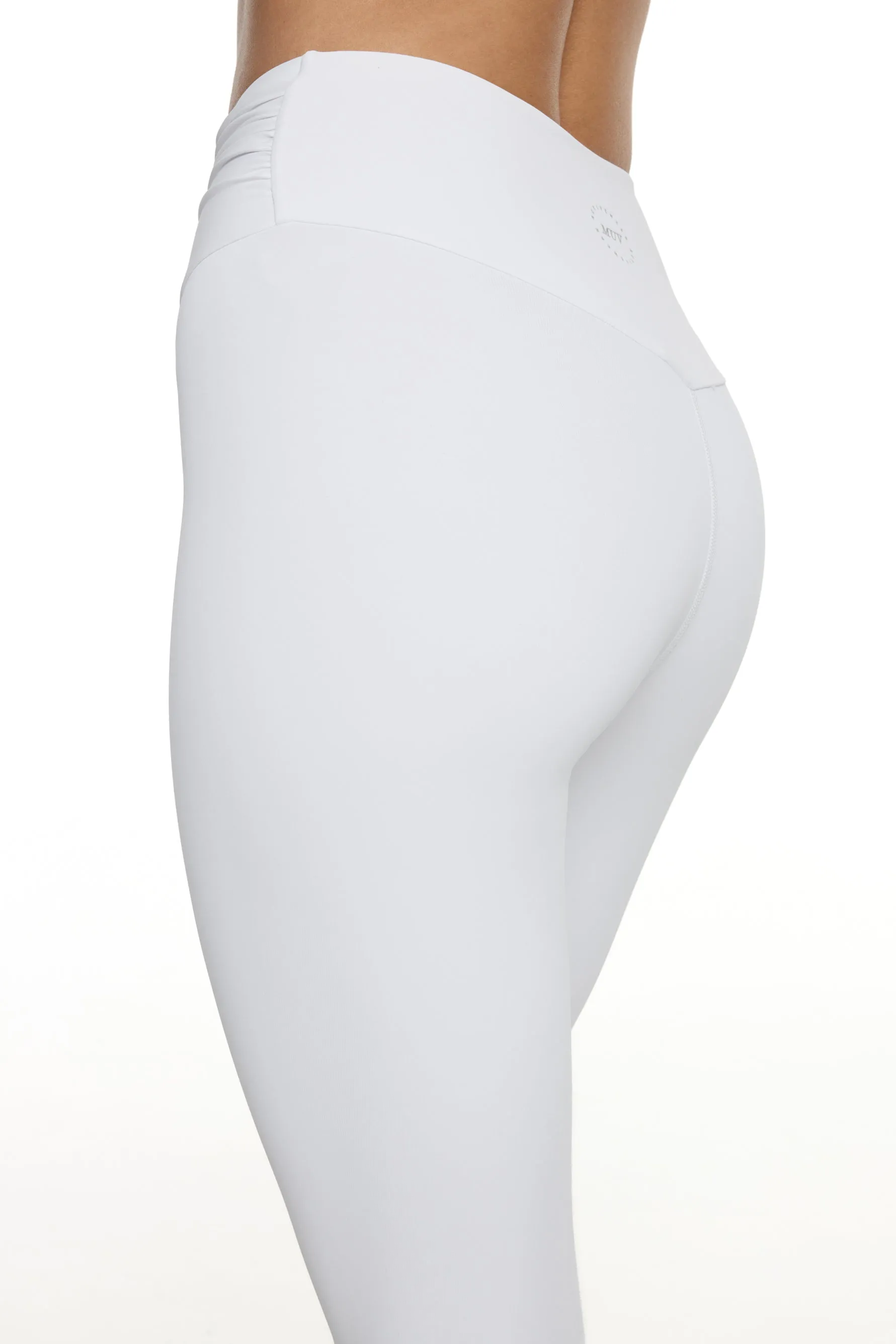 Ruched Leggings - White