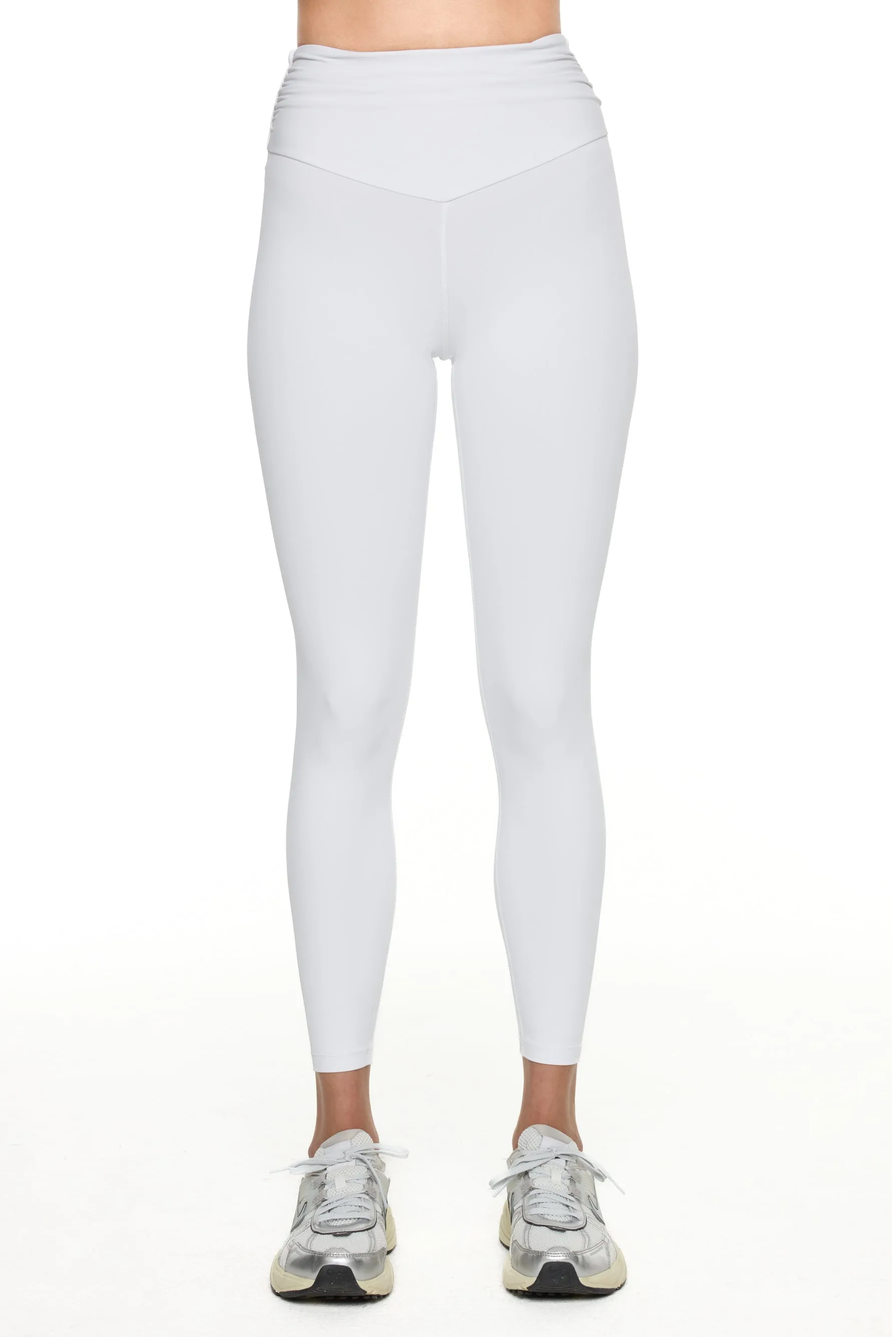 Ruched Leggings - White