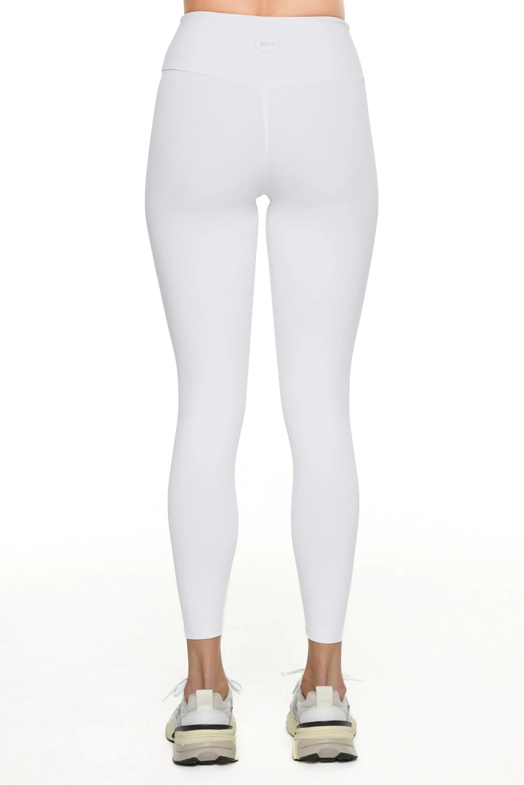 Ruched Leggings - White