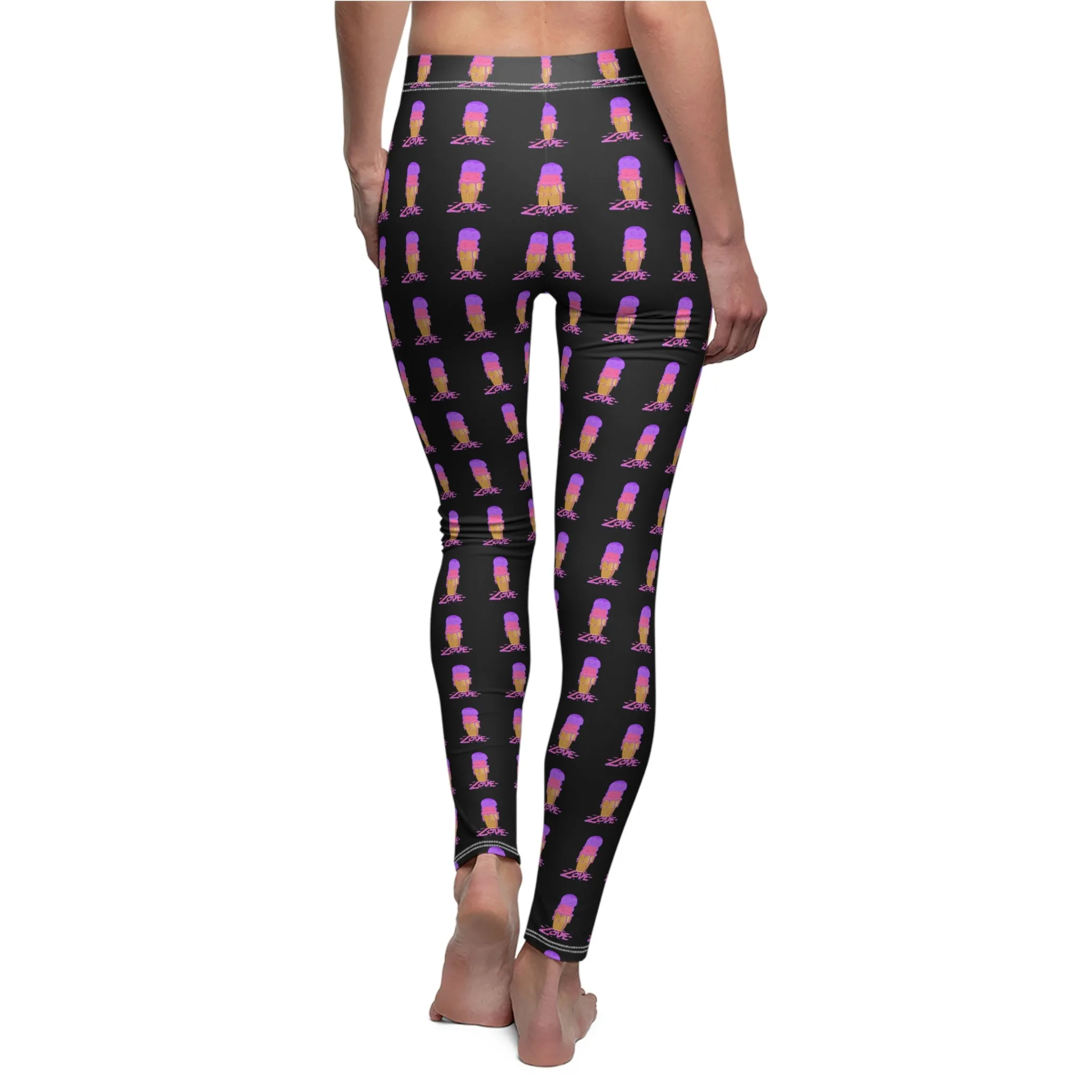 Scoops of Love Women's Cut & Sew Casual Leggings