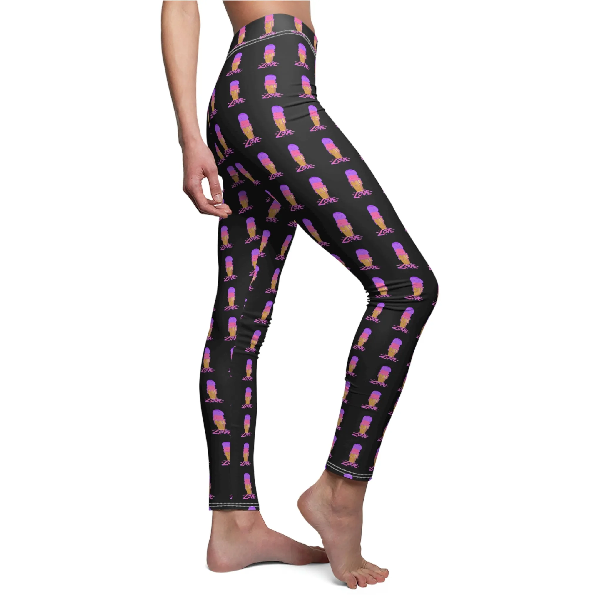 Scoops of Love Women's Cut & Sew Casual Leggings