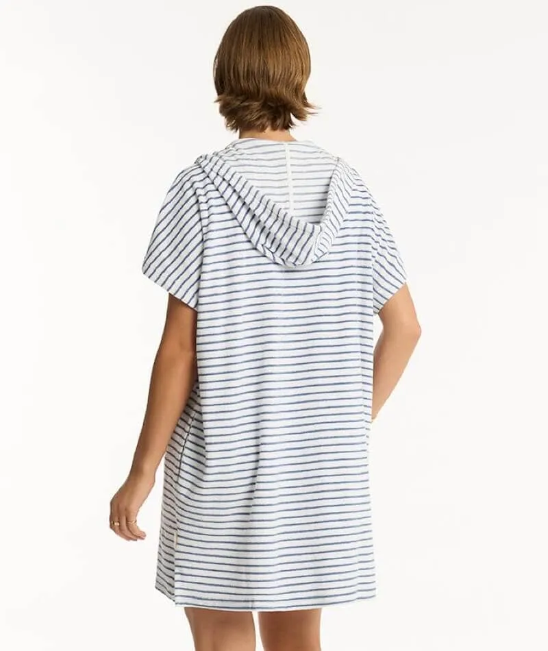 Sea Level  Overswim Surf Poncho - Denim Stripe