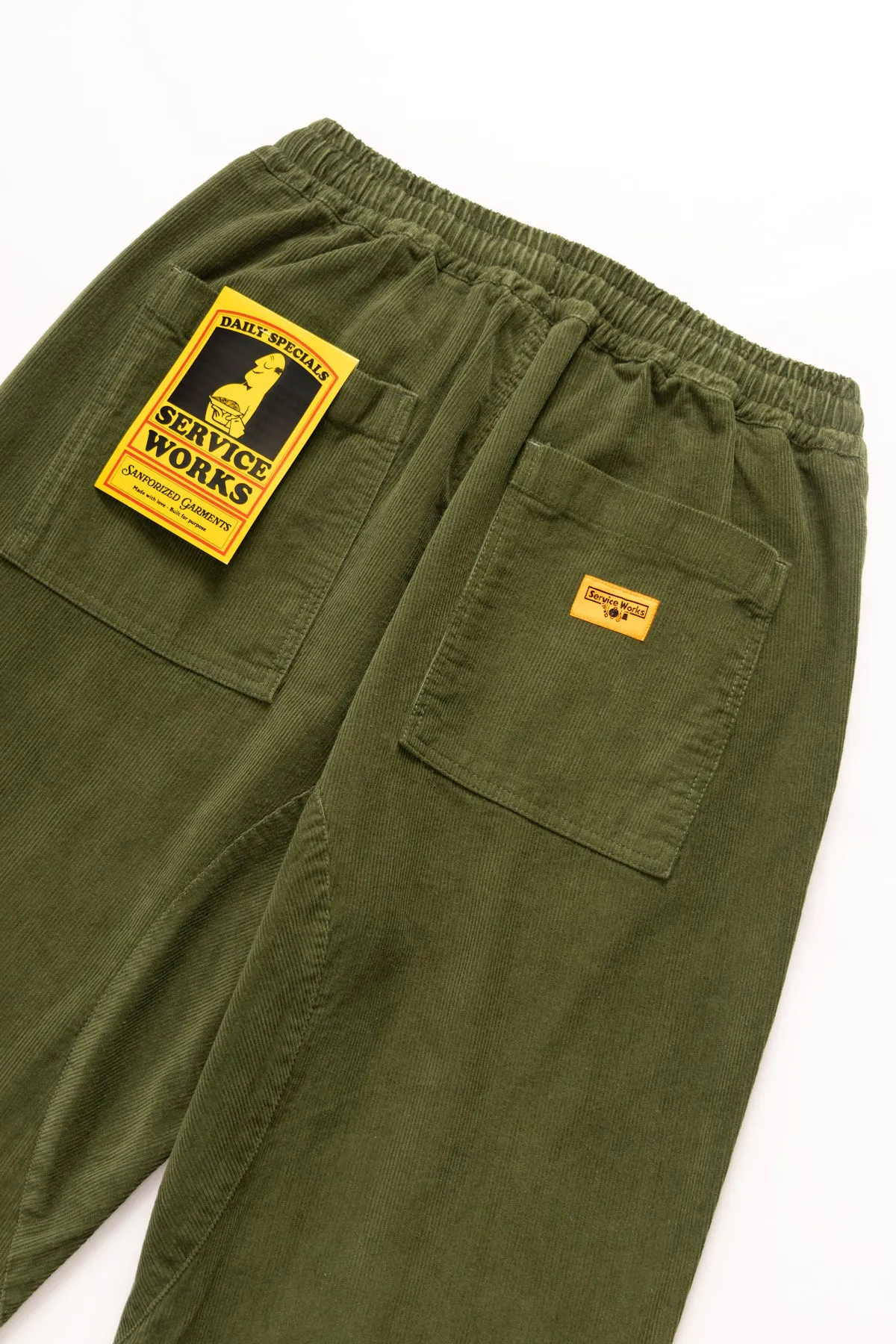 Service Works - Corduroy Chef Pants - Olive