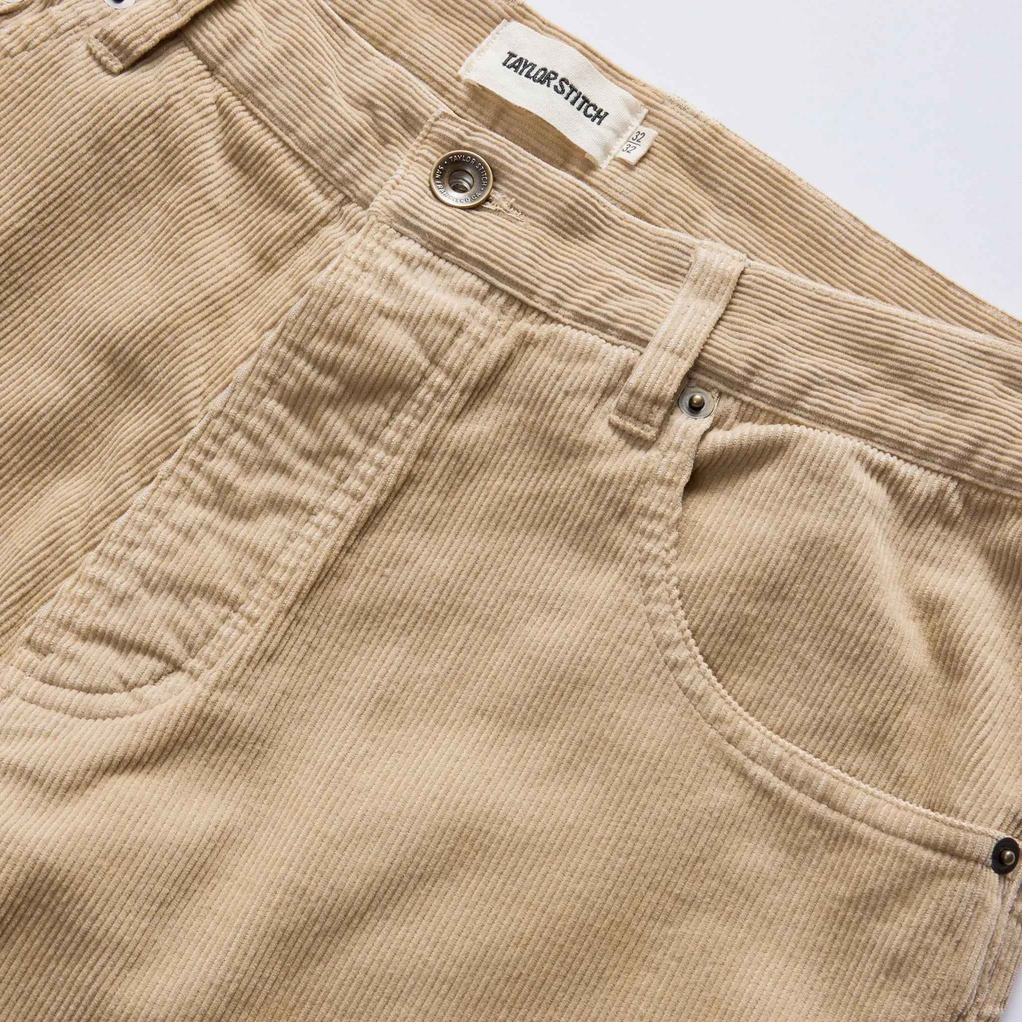 The Democratic 5-Pocket Pant in Washed Khaki Corduroy