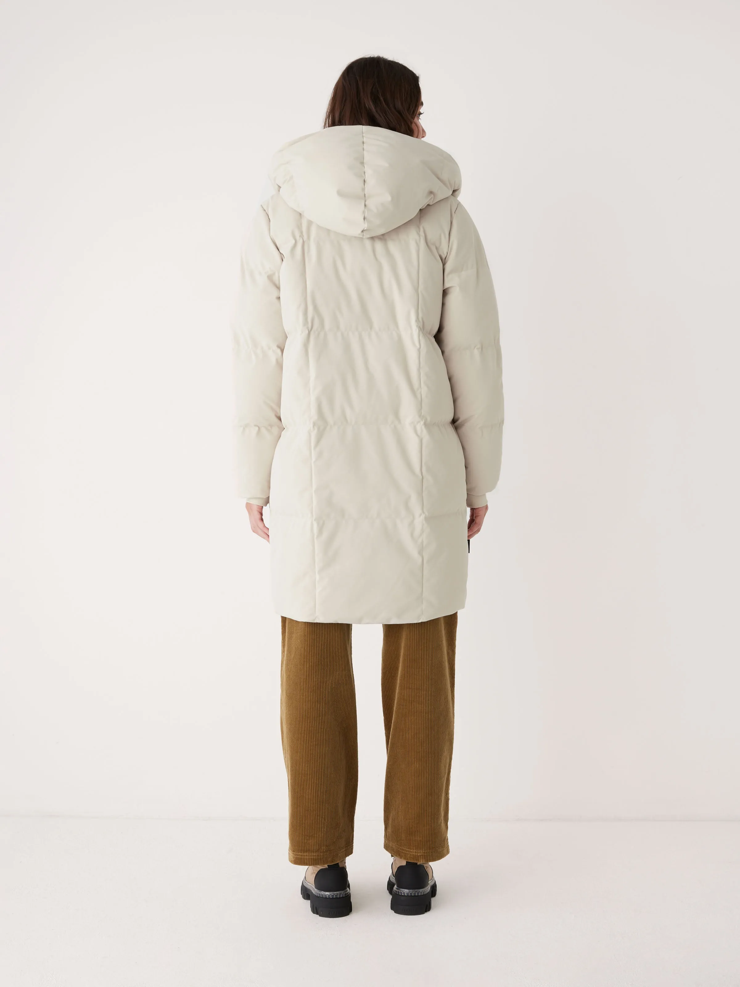 The Hygge Puffer Coat in Silver Lining