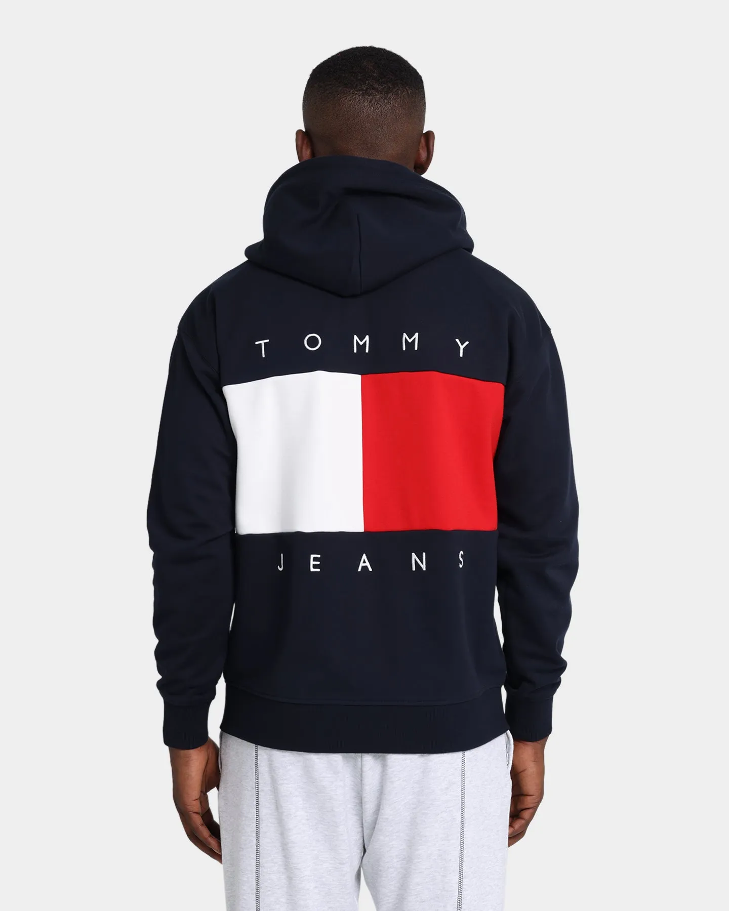 Tommy Jeans Zip-Thru Flag Hoodie Desert Sky