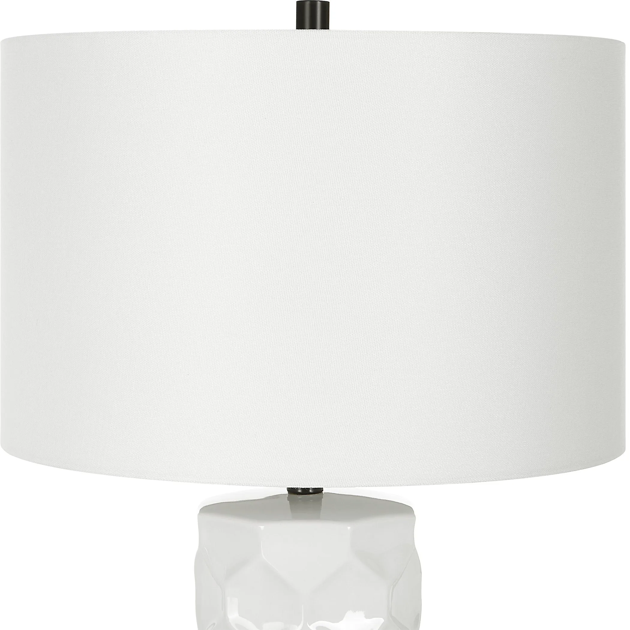 Uttermost Honeycomb White Table Lamp