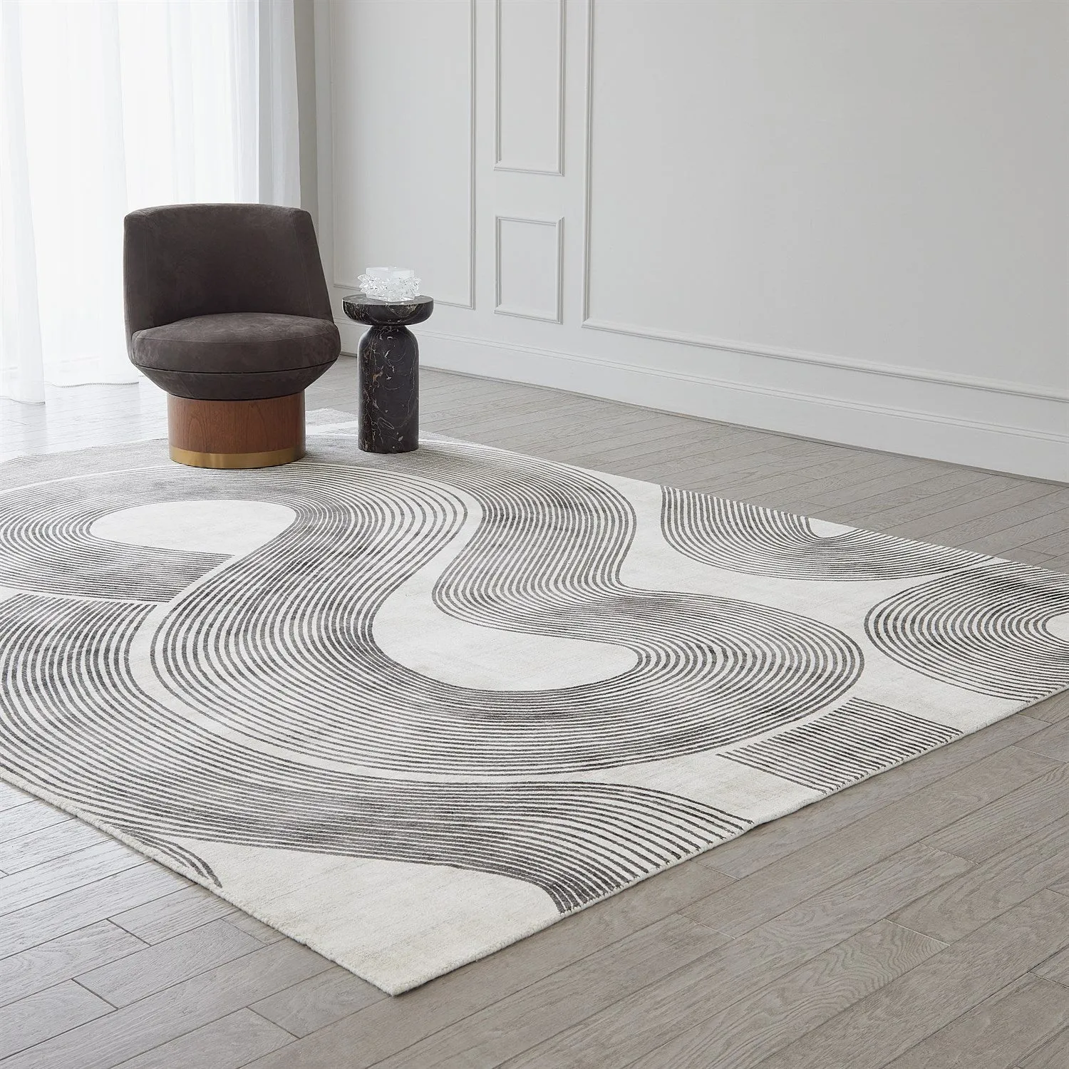 Wander Rug - Cream/Charcoal - 5 Sizes