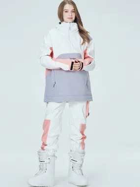 Women Insulated Anorak Jacket & Cargo Joggers Ski Suit